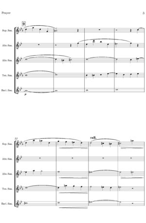 Prayer (by Bruce Steane, arr. Saxophone Quintet)