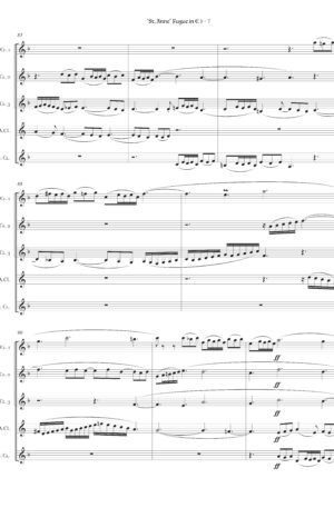 “St Anne” Fugue in E-flat BWV 552 for quintet of clarinets (or choir), J.S. Bach arr. Richard Alder