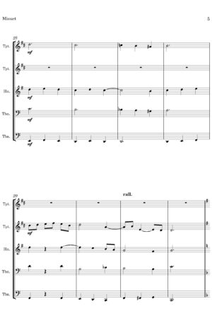 Minuet (Introductory Voluntary) (by Samuel Ould, arr. for Brass Quintet)