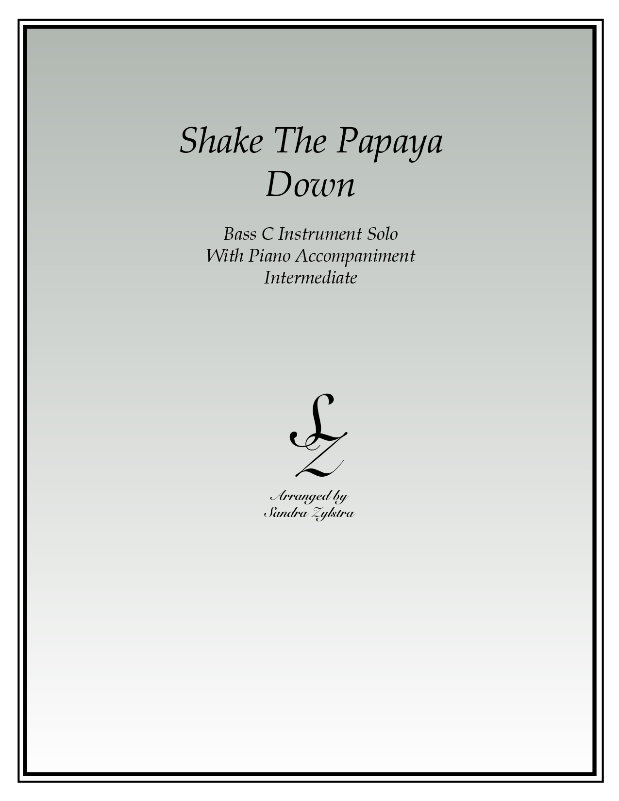 Shake The Papaya Down bass C instrument solo part cover page 00011