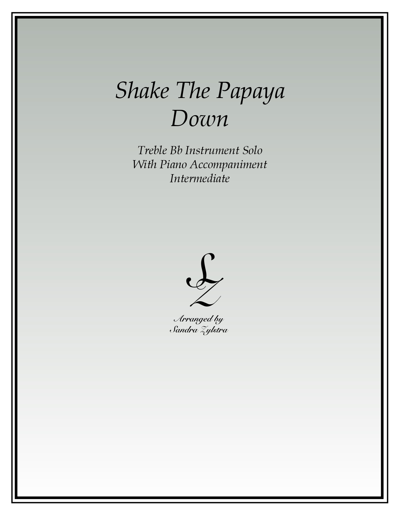 Shake The Papaya Down Bb instrument solo part cover page 00011