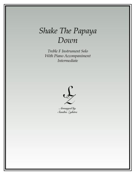 Shake The Papaya Down F instrument solo part cover page 00011