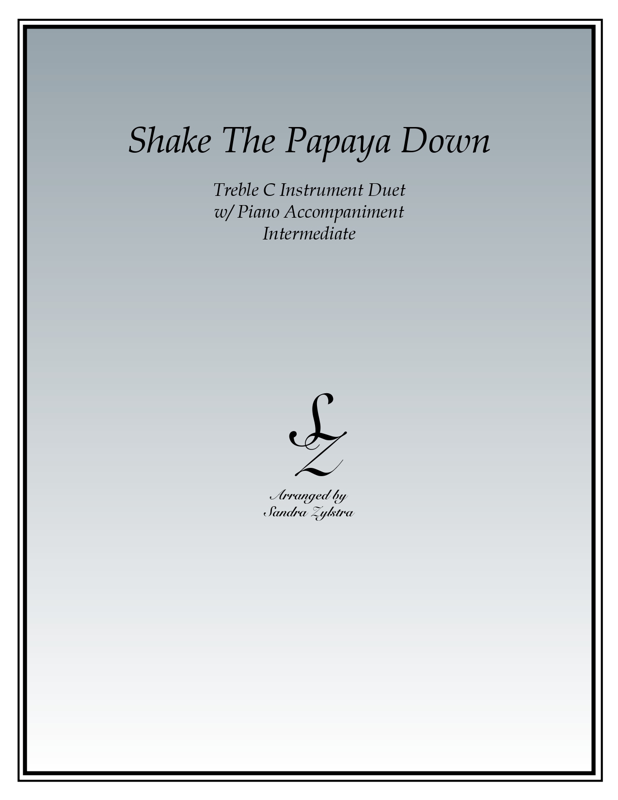 Shake The Papaya Down treble C instrument duet part cover page 00011