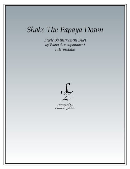 Shake The Papaya Down Bb instrument duet part cover page 00011