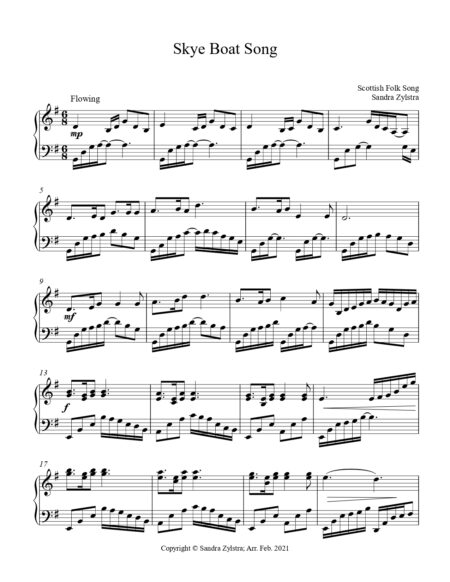 Skye Boat Song late intermediate piano cover page 00021