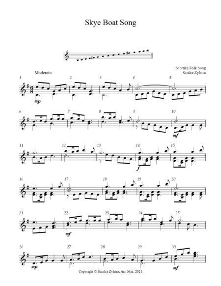 Skye Boat Song 2 octave handbells cover page 00021