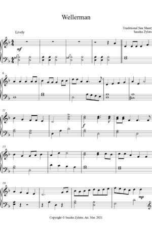 Wellerman -early intermediate piano