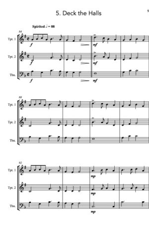 Carols for Three – 15 Carols for (Flexible) Brass Trio
