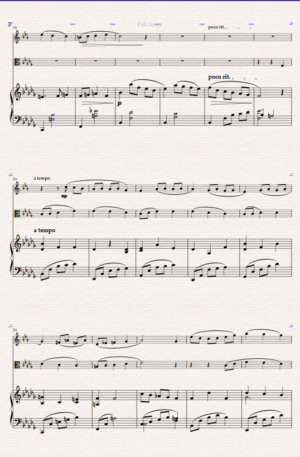 Nocturne. Original For Clarinet, Viola and Piano.
