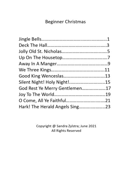 Beginner Christmas beginner elementary duet cover page 00031
