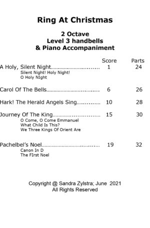 Ring At Christmas -2 octave handbells with piano accompaniment