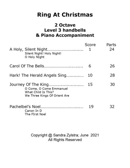 Ring At Christmas 2 octave handbells cover page 00031