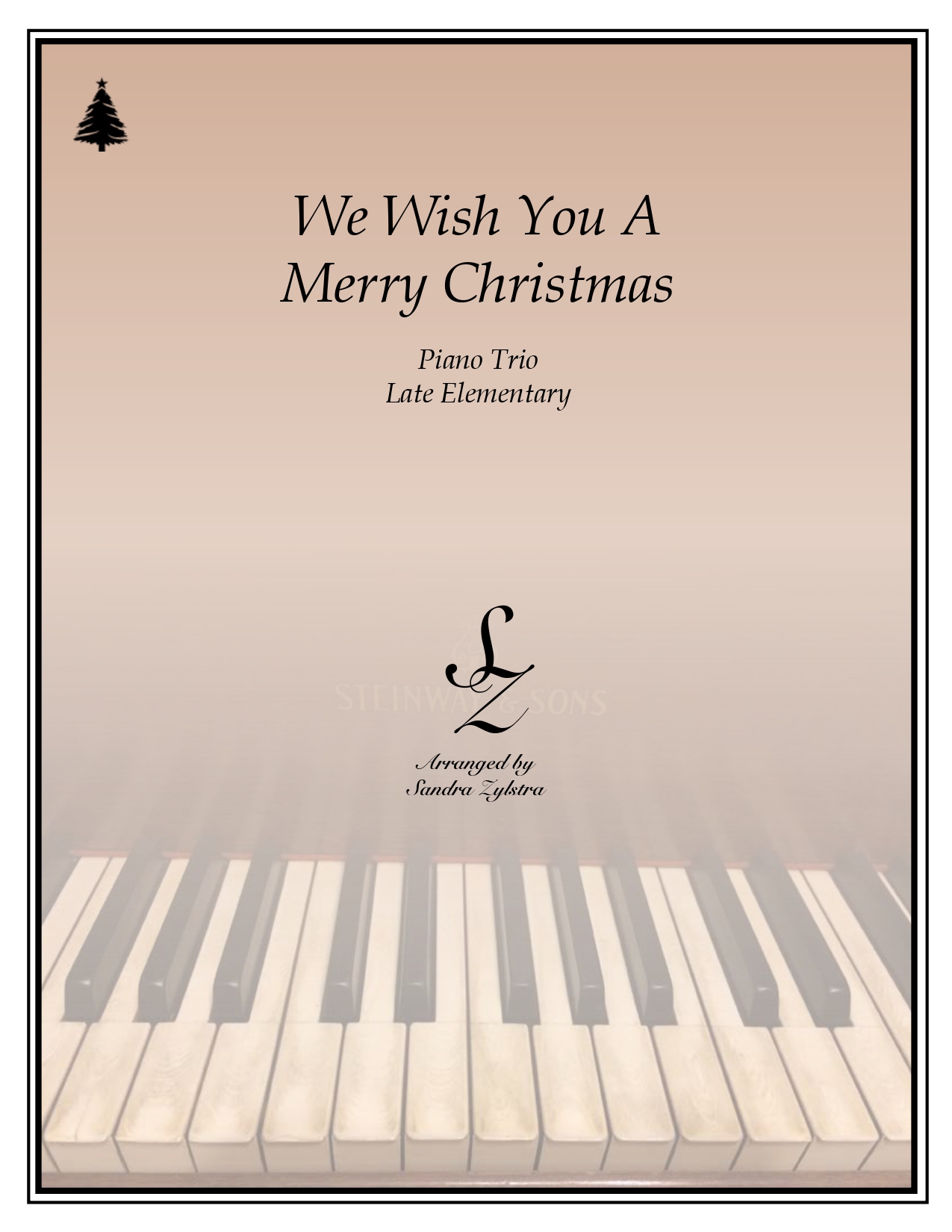 We Wish You A Merry Christmas piano trio stacked separate cover page 00011