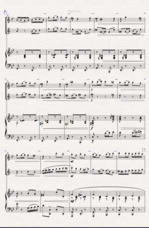 “Demelza’s Dance” Original For Flute, Clarinet and Piano.
