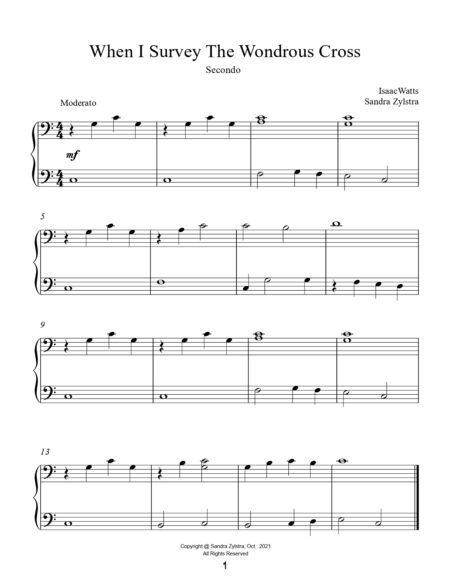 Beginner Hymns Spirituals beginner elementary duet cover page 00041