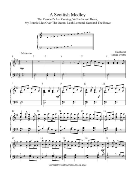 A Scottish Medley 3 octave handbells cover page 00021