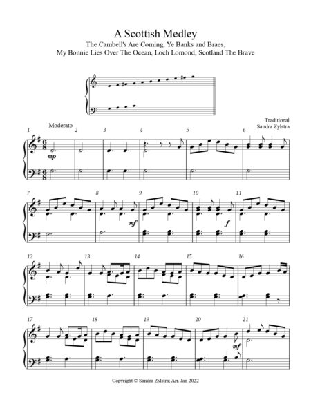 A Scottish Medley 2 octave handbells cover page 00021