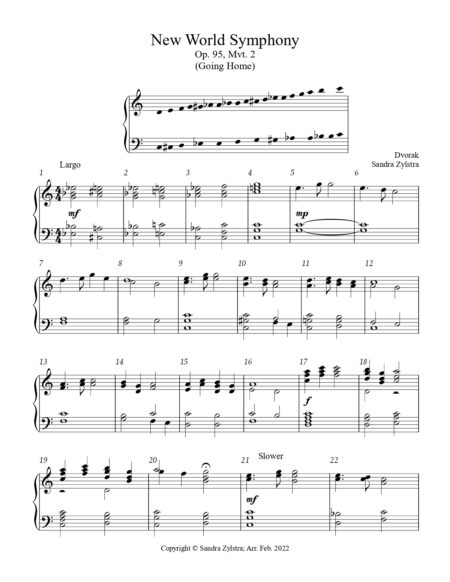New World Symphony Going Home 3 octave handbells cover page 00021