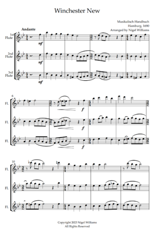 Winchester New, for Flute Trio