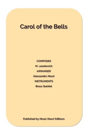 Carol of the Bells by M. Leontovich – Brass Quintet