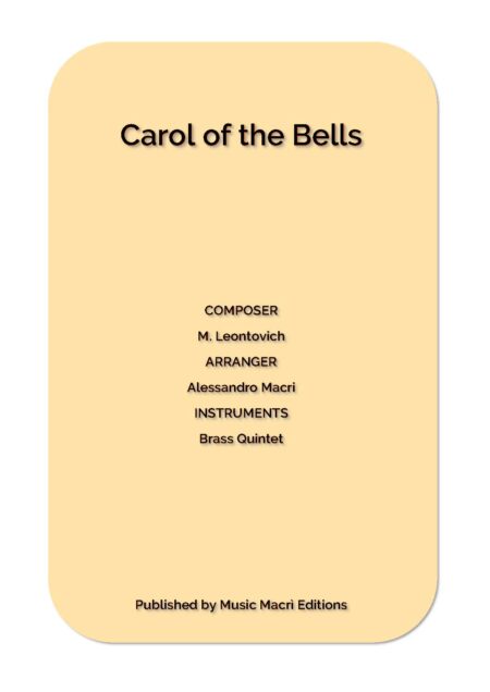 Carol of the Bells Completo Pagina 01