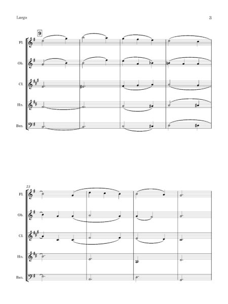 WQ Bunnett Largo Full Score Page 04