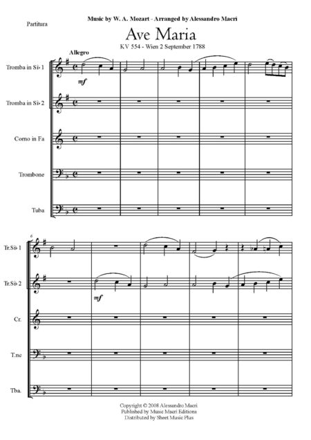 Ave Maria by Mozart Completo Pagina 02