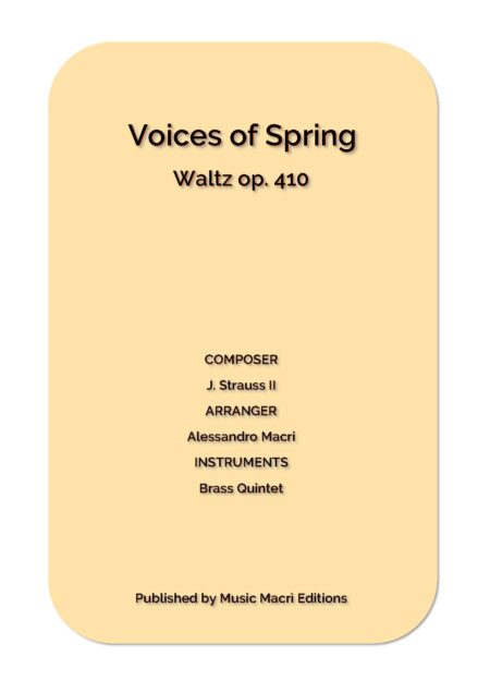 Voices of Spring Waltz Strauss Completo Pagina 01