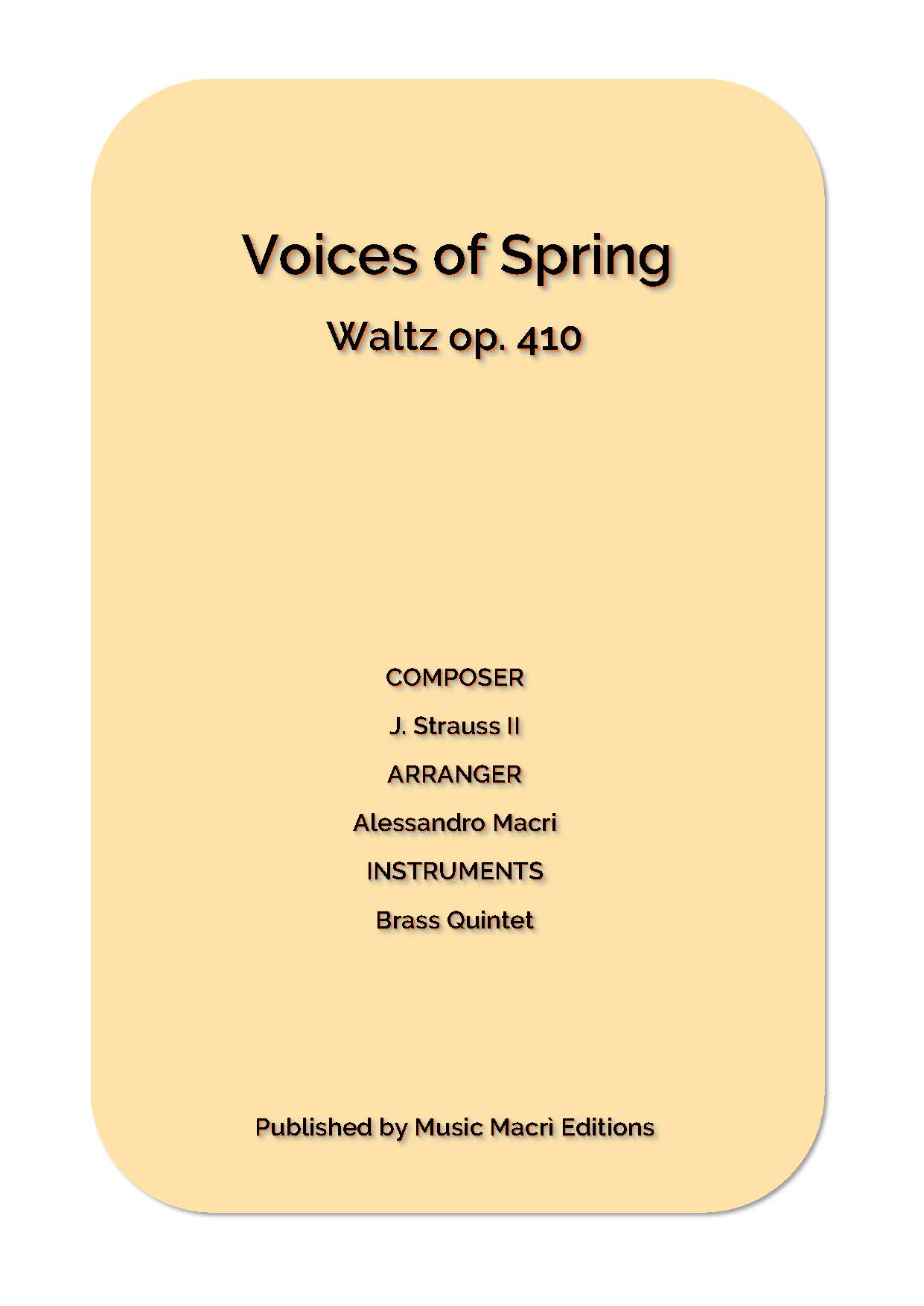Voices of Spring Waltz Strauss Completo Pagina 01
