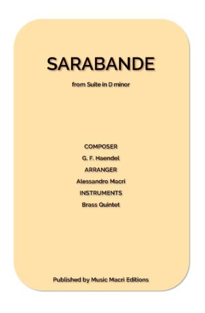 Sarabande from Suite in D minor by G. F. Händel