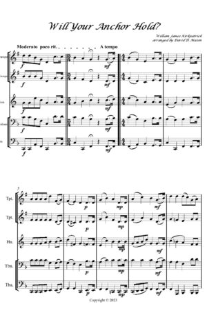 Will Your Anchor Hold Brass Quintet Score and parts page 002