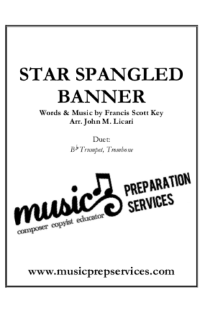 The Star-Spangled Banner for Trumpet-Trombone Duet