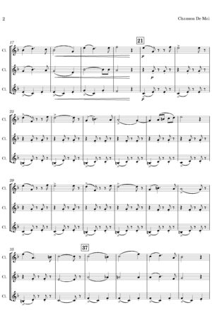 Chanson de Mai (for Clarinet Trio)