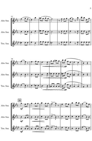 Avril (for Saxophone Trio)