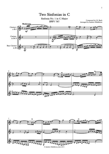 Sinfonia in C Full Score