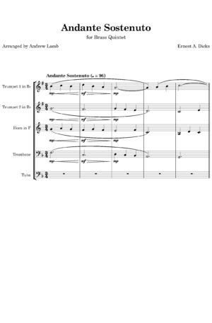 Andante Sostenuto (for Brass Quintet)