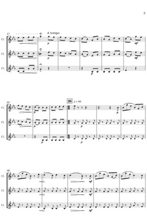 Little Flower [Fleurette] (for Clarinet Trio)