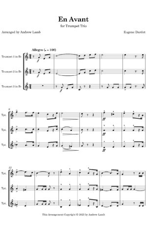 Forward [En Avant] (for Trumpet Trio)
