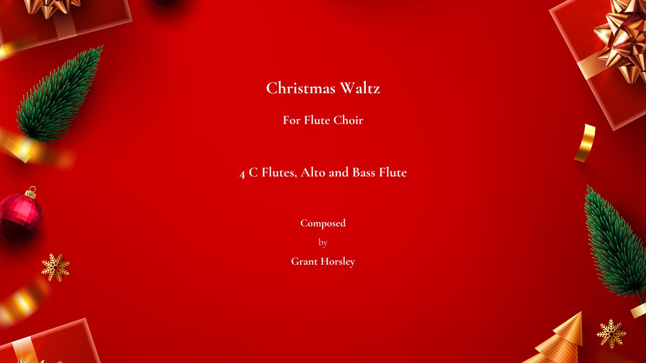 Christmas Waltz flute choir