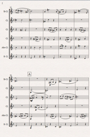 “Christmas Waltz” Original for Clarinet Choir. Early Intermediate