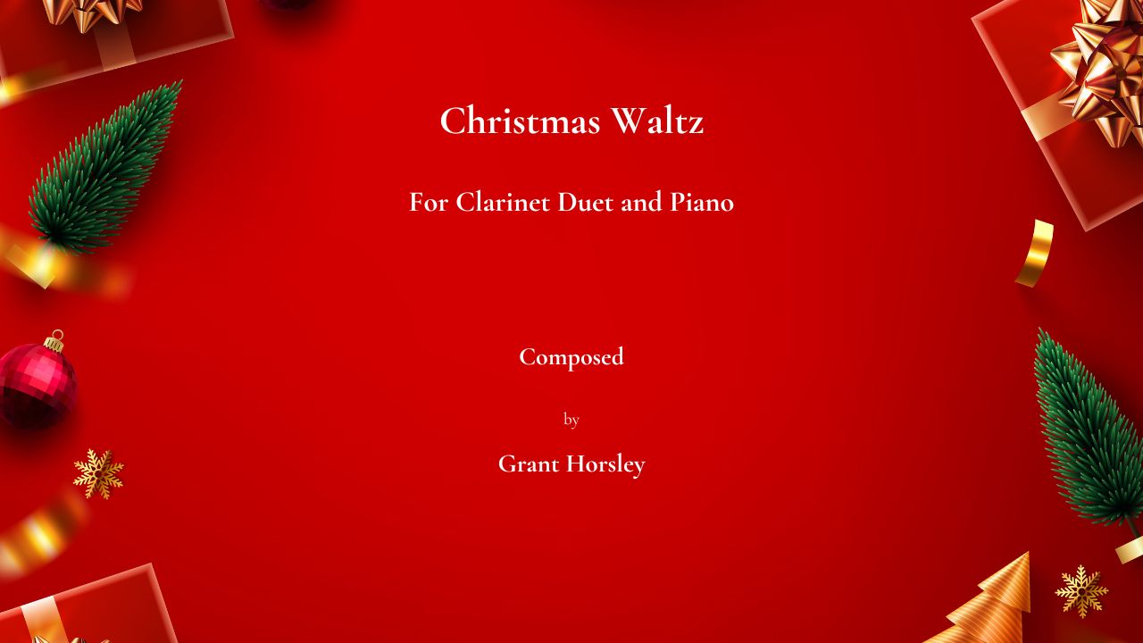 Xmas Waltz clarinet duet youtube