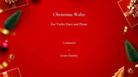 Xmas Waltz violin duet youtube