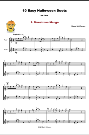 10 Easy Halloween Duets for Flute