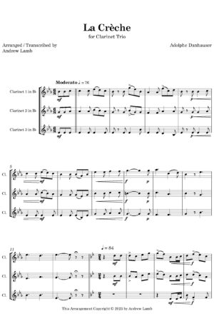 La Crèche (for Clarinet Trio)