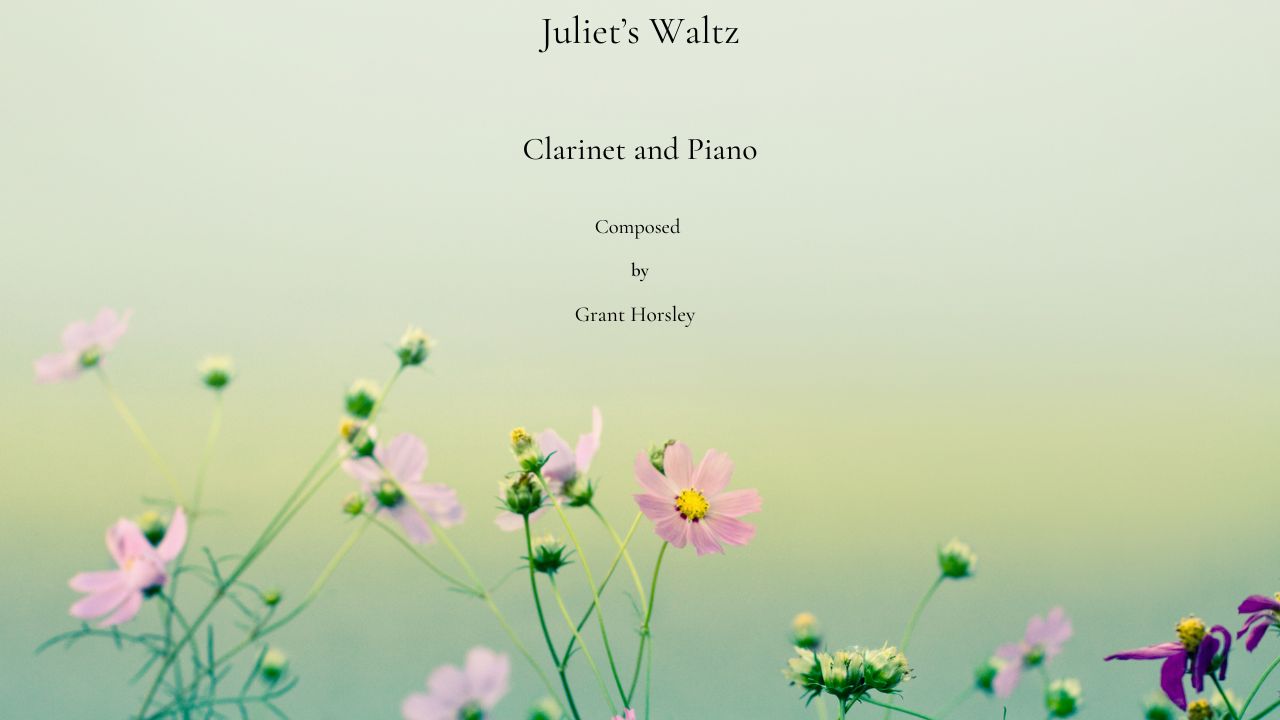 Juliets Waltz Clarinet and piano