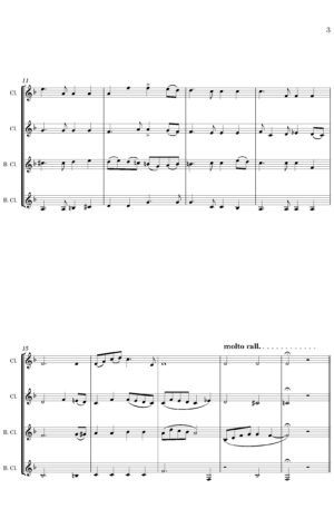 Sleep, Holy Babe (arr. for Clarinet Quartet)