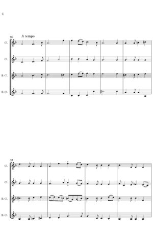 Sleep, Holy Babe (arr. for Clarinet Quartet)