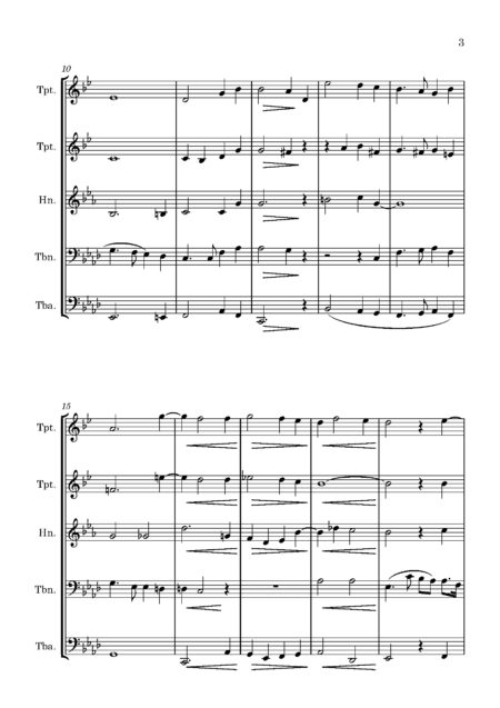 Brass Quintet Buck D Easter Anthem Full Score Page 03