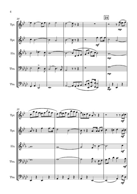 Brass Quintet Buck D Easter Anthem Full Score Page 04