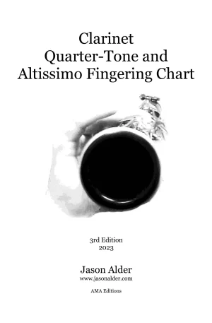 Clarinet Quarter-Tone & Altissimo Fingering Chart